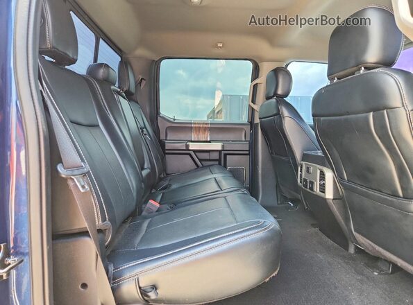 1FTEW1E41KFB77095 2019 FORD F150 Blue უკანა სავარძლების ხედი