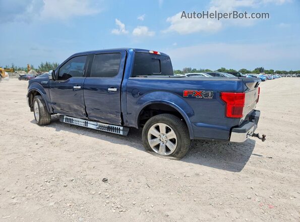 1FTEW1E41KFB77095 2019 FORD F150 Blue უკანა მარცხენა
