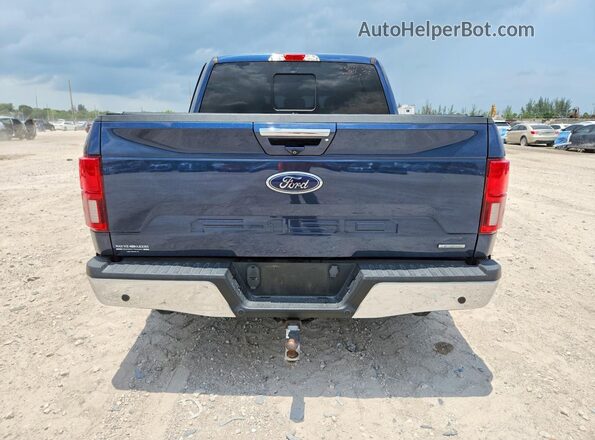 1FTEW1E41KFB77095 2019 FORD F150 Blue უკანა ხედი