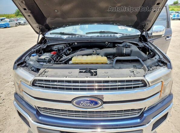 1FTEW1E41KFB77095 2019 FORD F150 Blue უკანა სალონის ხედი