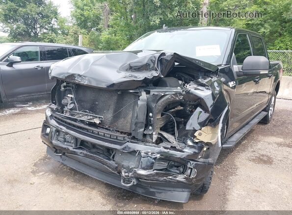 1FTEW1E41KFB78148 2019 FORD F150 Black Вид спереду