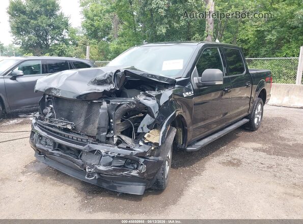 1FTEW1E41KFB78148 2019 FORD F150 Black Передня ліва чверть