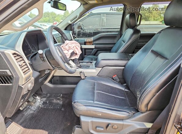 1FTEW1E41KFD11054 2019 FORD F150 Gray Front interior view