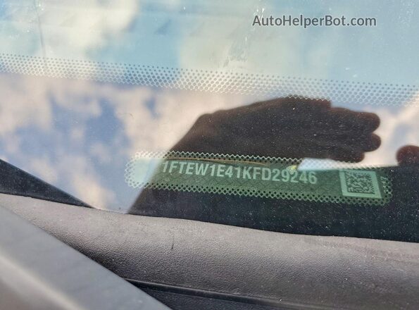 1FTEW1E41KFD29246 2019 FORD F150 Silver Engine compartment view