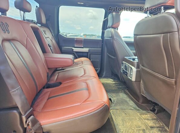1FTEW1E41LFC14843 2020 FORD F150 Black Rear seats view