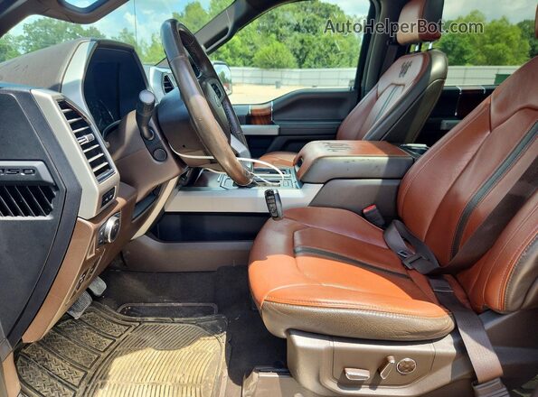 1FTEW1E41LFC14843 2020 FORD F150 Black Front interior view