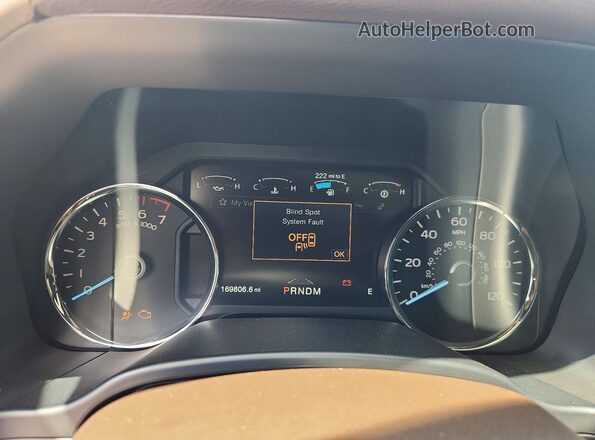 1FTEW1E41LFC14843 2020 FORD F150 Black Instrument cluster view