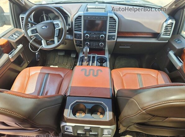 1FTEW1E41LFC14843 2020 FORD F150 Black Dashboard view