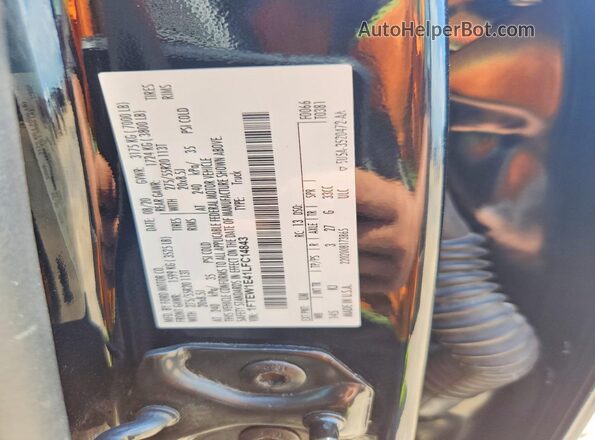1FTEW1E41LFC14843 2020 FORD F150 Black Engine compartment view