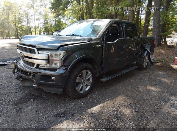 1FTEW1E42KFB16922 2019 FORD F150 Gray წინა მარცხენა ხედი სამი მეოთხედიდან