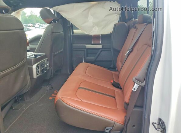 1FTEW1E42LFA84992 2020 FORD F150 White Rear seats view