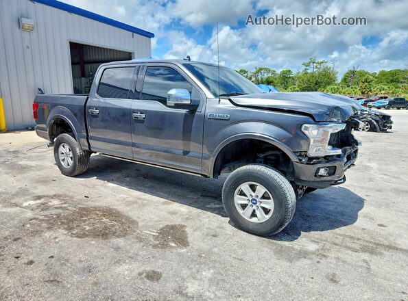 1FTEW1E43KFC10596 2019 FORD F150 Gray Delantero derecho