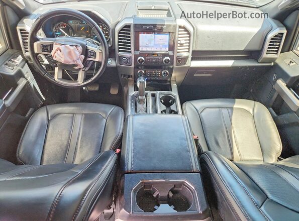1FTEW1E43KFC10596 2019 FORD F150 Gray Vista del salpicadero