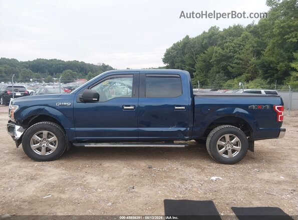 1FTEW1E43LKD21206 2020 FORD F150 Blue Widok wnętrza 360 stopni