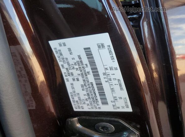 1FTEW1E44KKE65409 2019 FORD F150 Brown ძრავის განყოფილების ხედი
