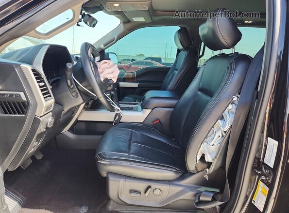 1FTEW1E45KFA86895 2019 FORD F150 Black Вид салону спереду