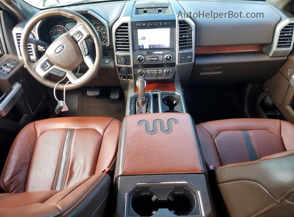 1FTEW1E45KFA92907 2019 FORD F150 Black Dashboard view