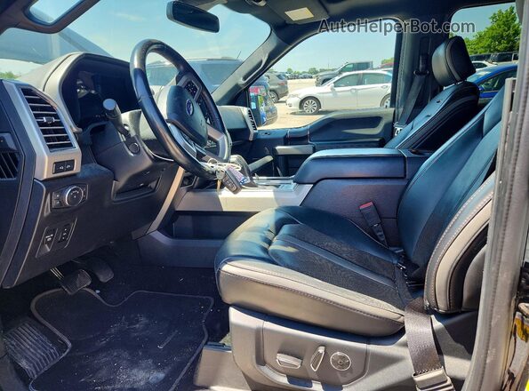1FTEW1E45KFD14345 2019 FORD F150 Black Front interior view