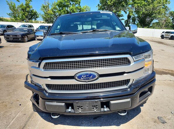 1FTEW1E45KFD14345 2019 FORD F150 Black Front view