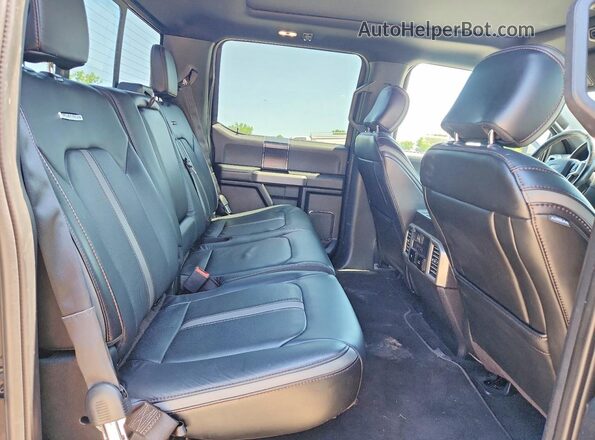 1FTEW1E45KFD14345 2019 FORD F150 Black Rear seats view