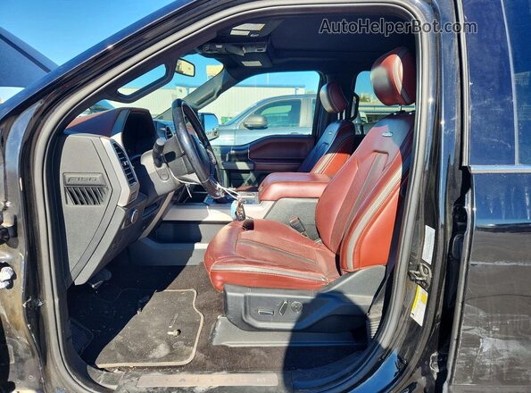 1FTEW1E45KFD51945 2019 FORD F150 Black Widok wnętrza z przodu