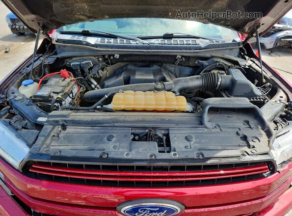 1FTEW1E45KKC69494 2019 FORD F150 Red უკანა სალონის ხედი