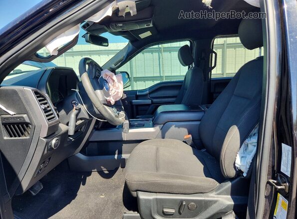 1FTEW1E45KKD53394 2019 FORD F150 Черный Вид салона спереди