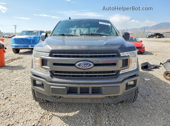 1FTEW1E45KKE49641 2019 FORD F150 Gray Front view
