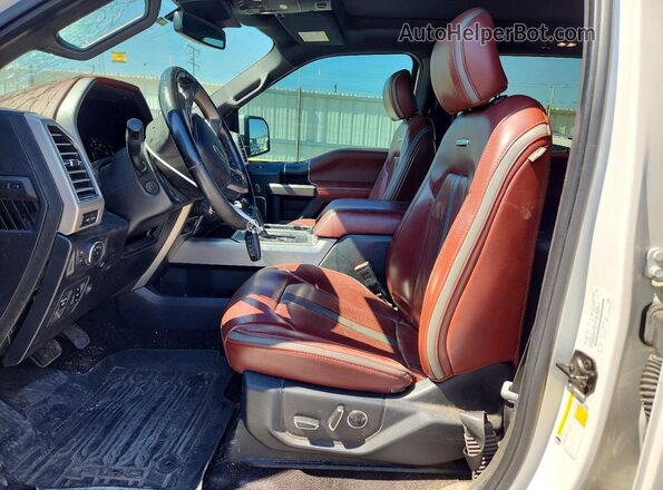 1FTEW1E46KFA14779 2019 FORD F150 White Вид салону спереду