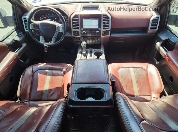 1FTEW1E46KFA14779 2019 FORD F150 White Вид панелі приладів