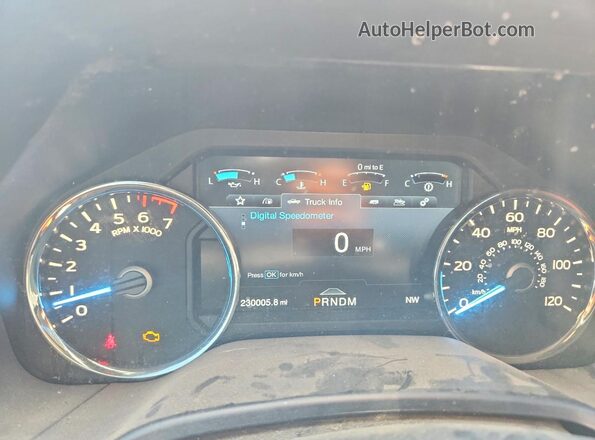 1FTEW1E46KFA14779 2019 FORD F150 White Вид щитка приладів