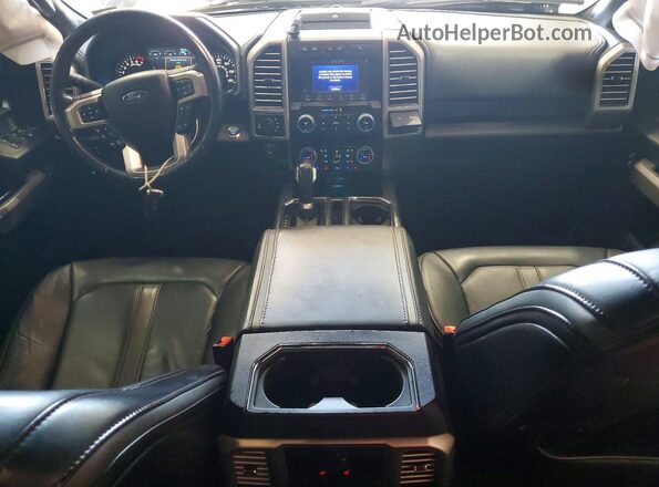 1FTEW1E46KFB87766 2019 FORD F150 White Вид панелі приладів