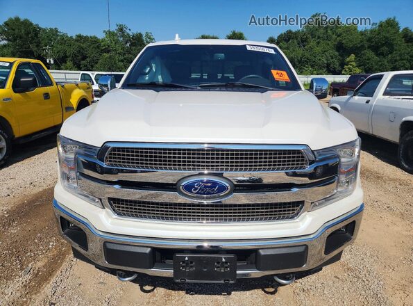 1FTEW1E46KFC29904 2019 FORD F150 White Widok z przodu