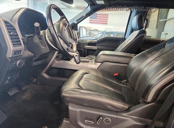 1FTEW1E46KFC87141 2019 FORD F150 Silver Вид салону спереду