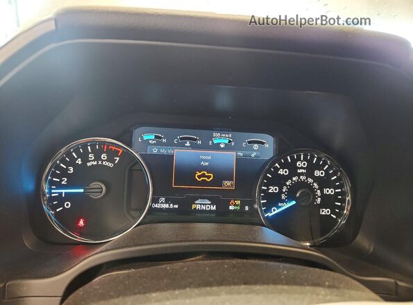 1FTEW1E46KFC87141 2019 FORD F150 Silver Вид щитка приладів