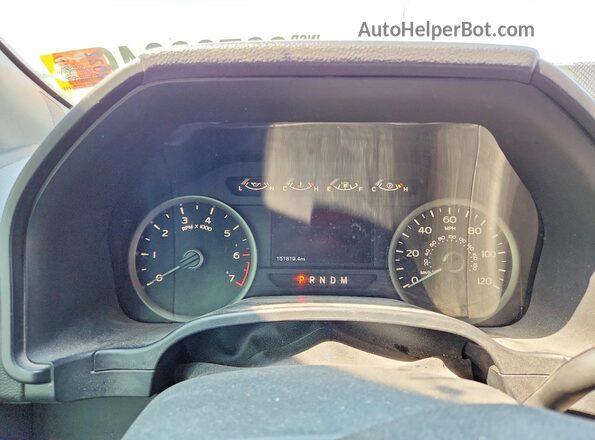 1FTEW1E47KFD12368 2019 FORD F150 White Instrument cluster view