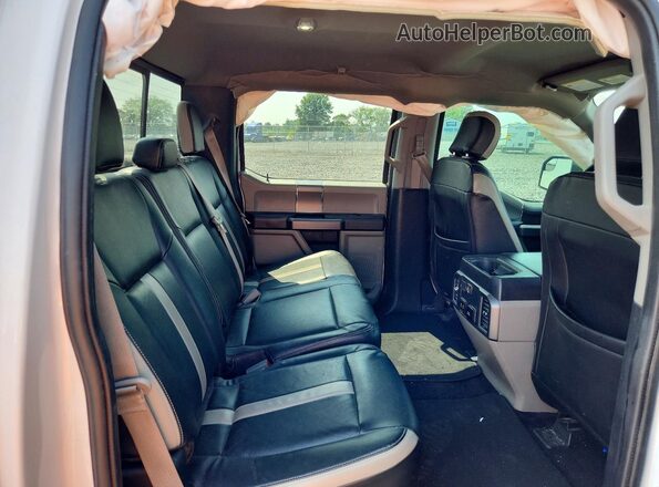 1FTEW1E47KFD12368 2019 FORD F150 White Rear seats view