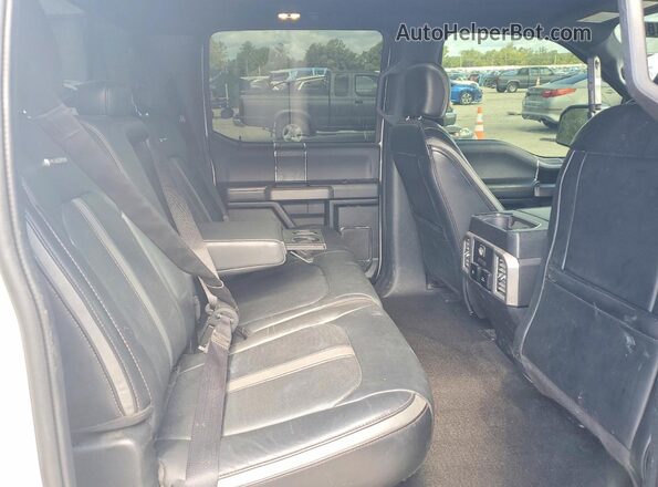 1FTEW1E48KFB76932 2019 FORD F150 White Rear seats view