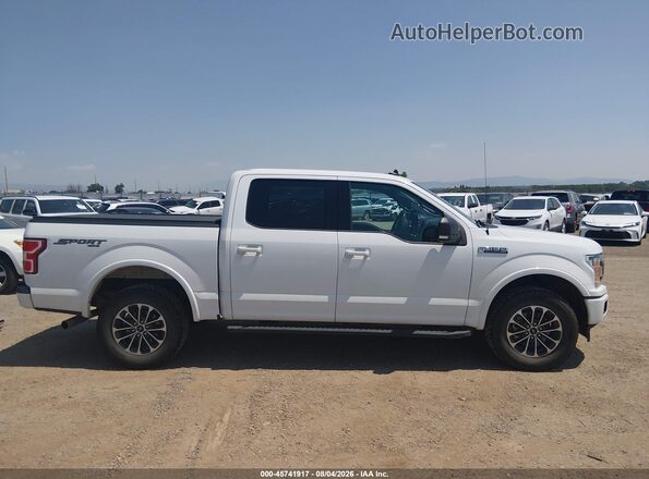 1FTEW1E48LKF17402 2020 FORD F150 White Widok wnętrza 360 stopni