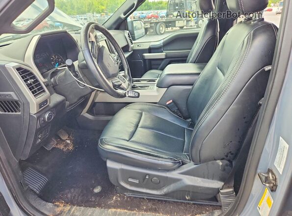 1FTEW1E4XKFA07379 2019 FORD F150 Gray Front interior view