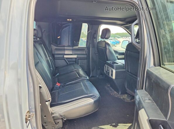 1FTEW1E4XKFA07379 2019 FORD F150 Gray Rear seats view
