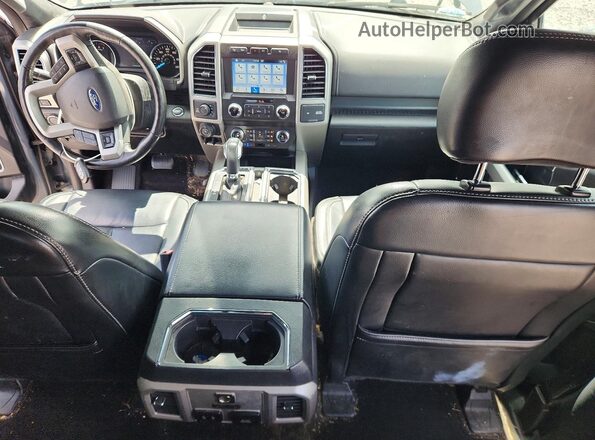 1FTEW1E4XKFA07379 2019 FORD F150 Gray Dashboard view