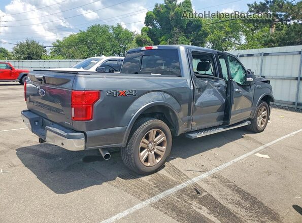 1FTEW1E4XKFC24687 2019 FORD F150 Gray Trasero derecho