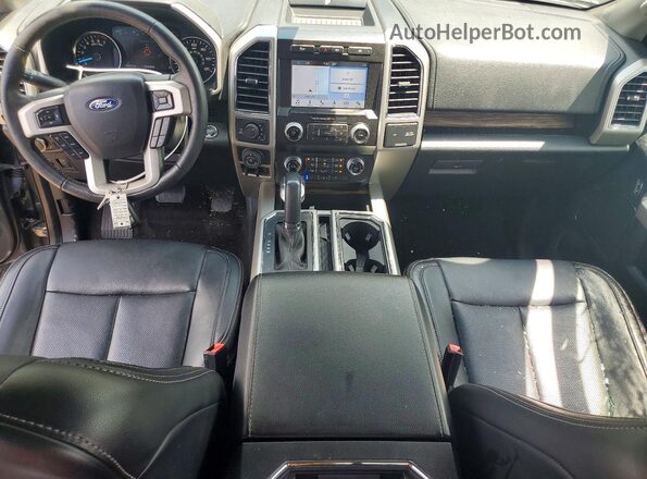 1FTEW1E4XKFC24687 2019 FORD F150 Gray Vista del salpicadero