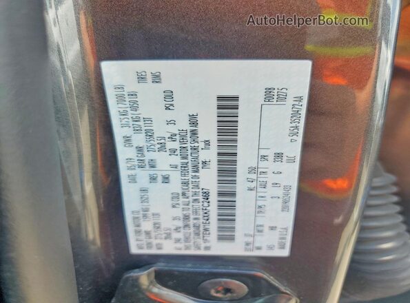 1FTEW1E4XKFC24687 2019 FORD F150 Gray Vista del compartimento del motor