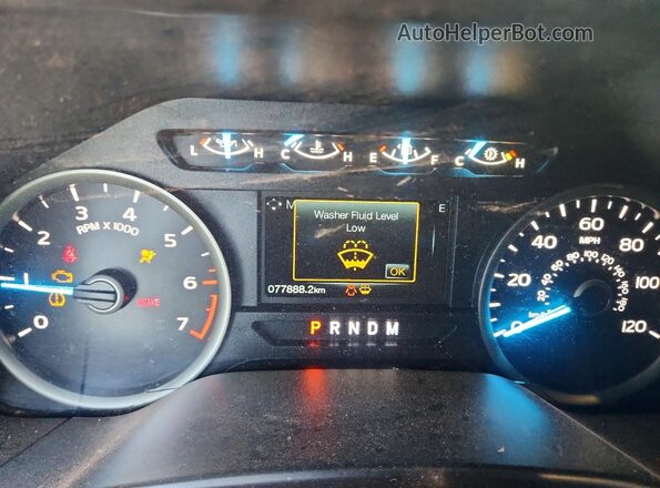 1FTEW1E4XLFC75754 2020 FORD F150 White Instrument cluster view