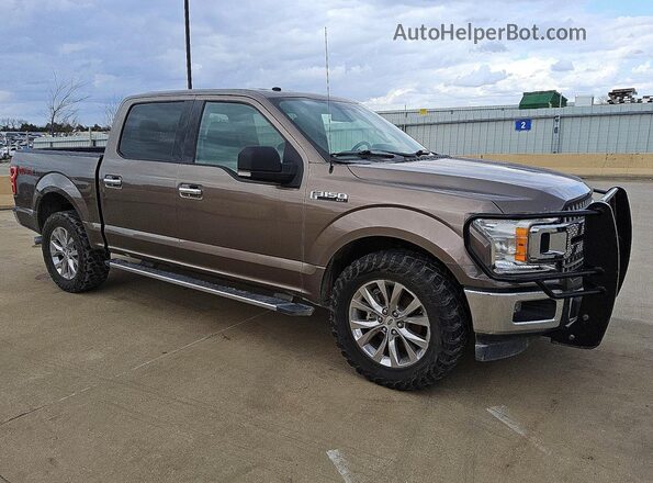 1FTEW1E50JKC69846 2018 FORD F150 Brown Առջևի աջ