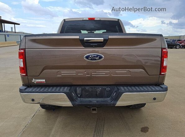 1FTEW1E50JKC69846 2018 FORD F150 Brown Հետևի տեսք