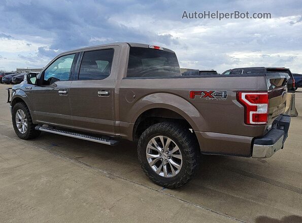 1FTEW1E50JKC69846 2018 FORD F150 Brown Հետևի ձախ