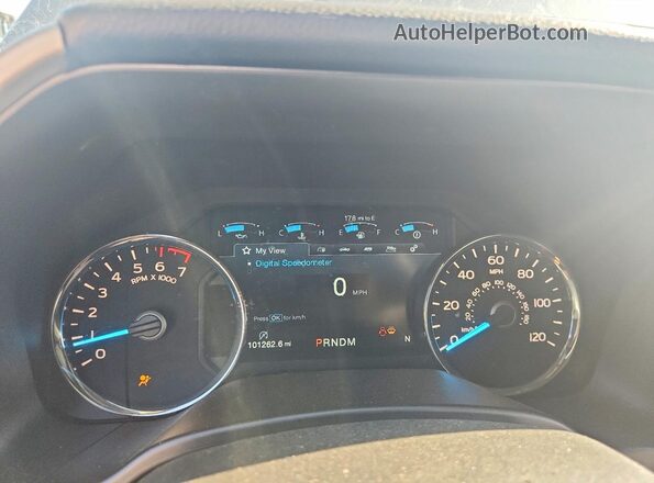 1FTEW1E50KFB83284 2019 FORD F150 Gray Vista del cuadro de instrumentos